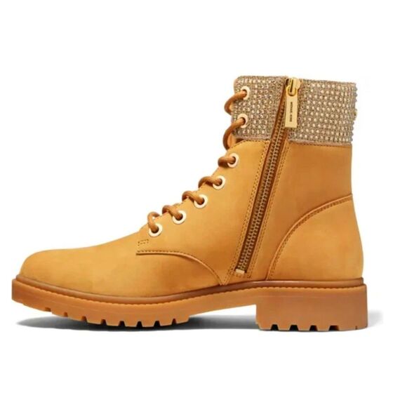 Michael Kors Alistair Bootie – Tan MK Logo, Women’s 7 M - Picture 3 of 5